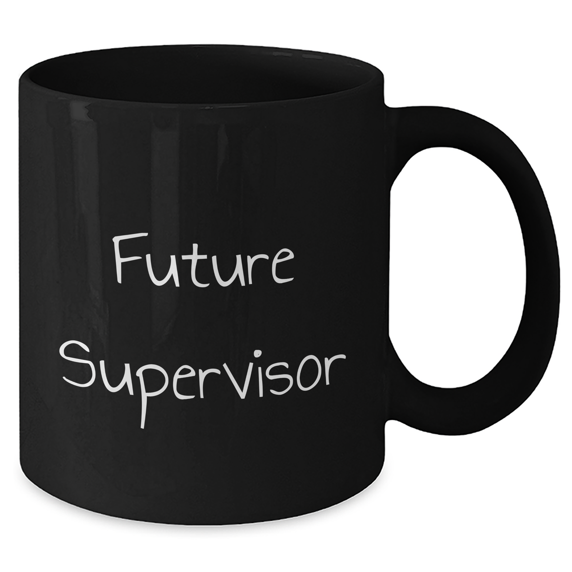 Funny Future Supervisor Graduation Gifts from Coworkers - Inspirational Black Coffee Mug for Him - Additional