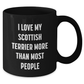 Scottish Terrier Dog Lovers' Funny Quote Black Coffee Mugs Gifts from Men to Family, Gifts for Dad, Father's Day Unique Presents - Additional