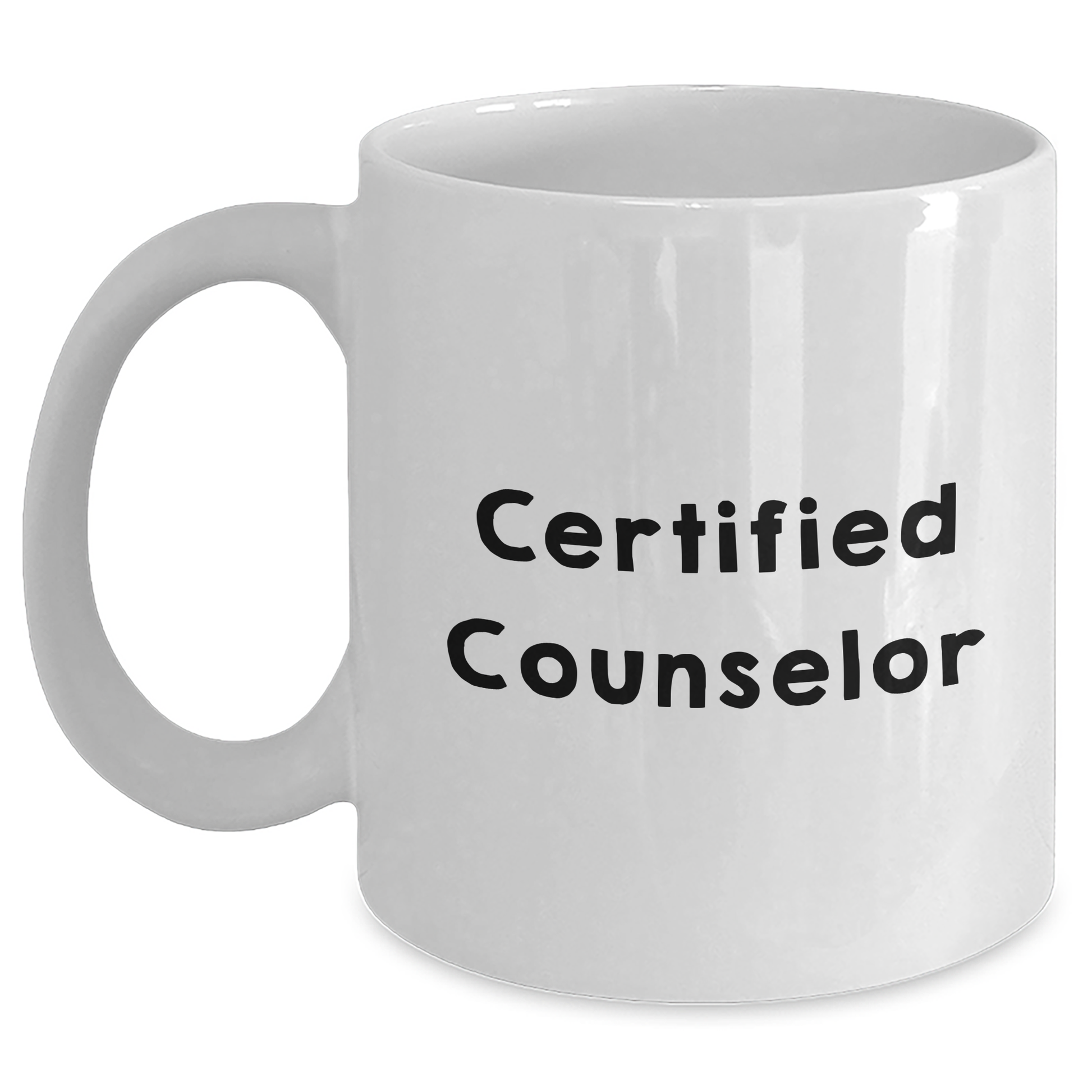 Funny Counselor Gifts from Family - White Coffee Mug for Men, Unique Father's Day Unique Gifts for Certified Counselor - Main