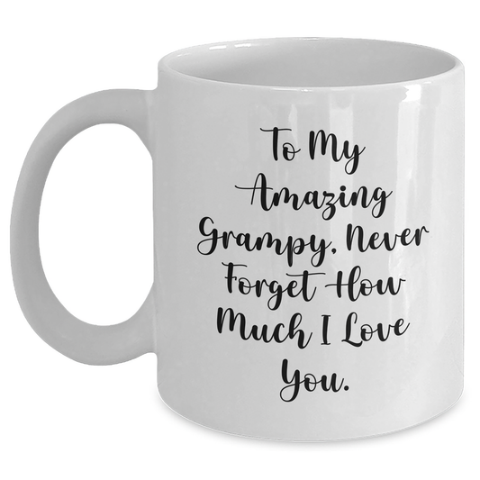 Funny Grampy White Coffee Mug Gifts from Men to My Amazing Grampy, Perfect for Mother's Day - Main