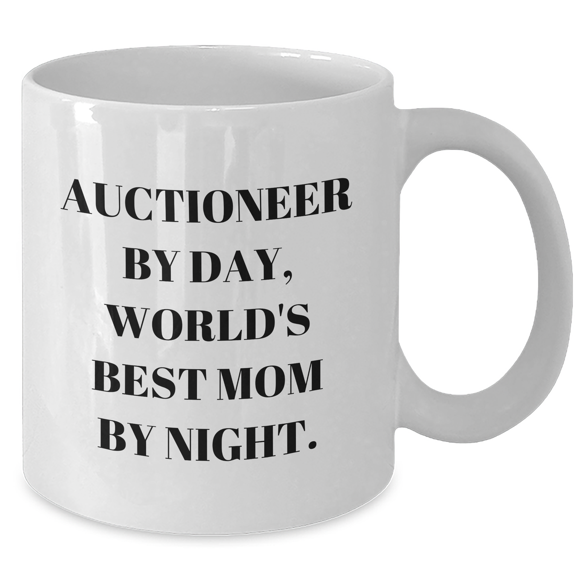 Funny Auctioneer Quotes Gifts for Men from Family, Unique White Coffee Mug for Father's Day - Additional