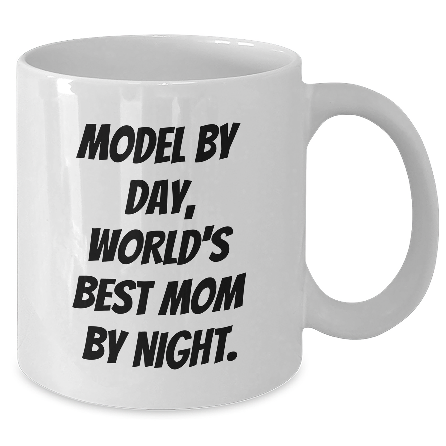 Model By Day, World's Best Dad By Night Funny White Coffee Mug Gifts from Men to Dads, Father's Day Unique Gifts - Additional