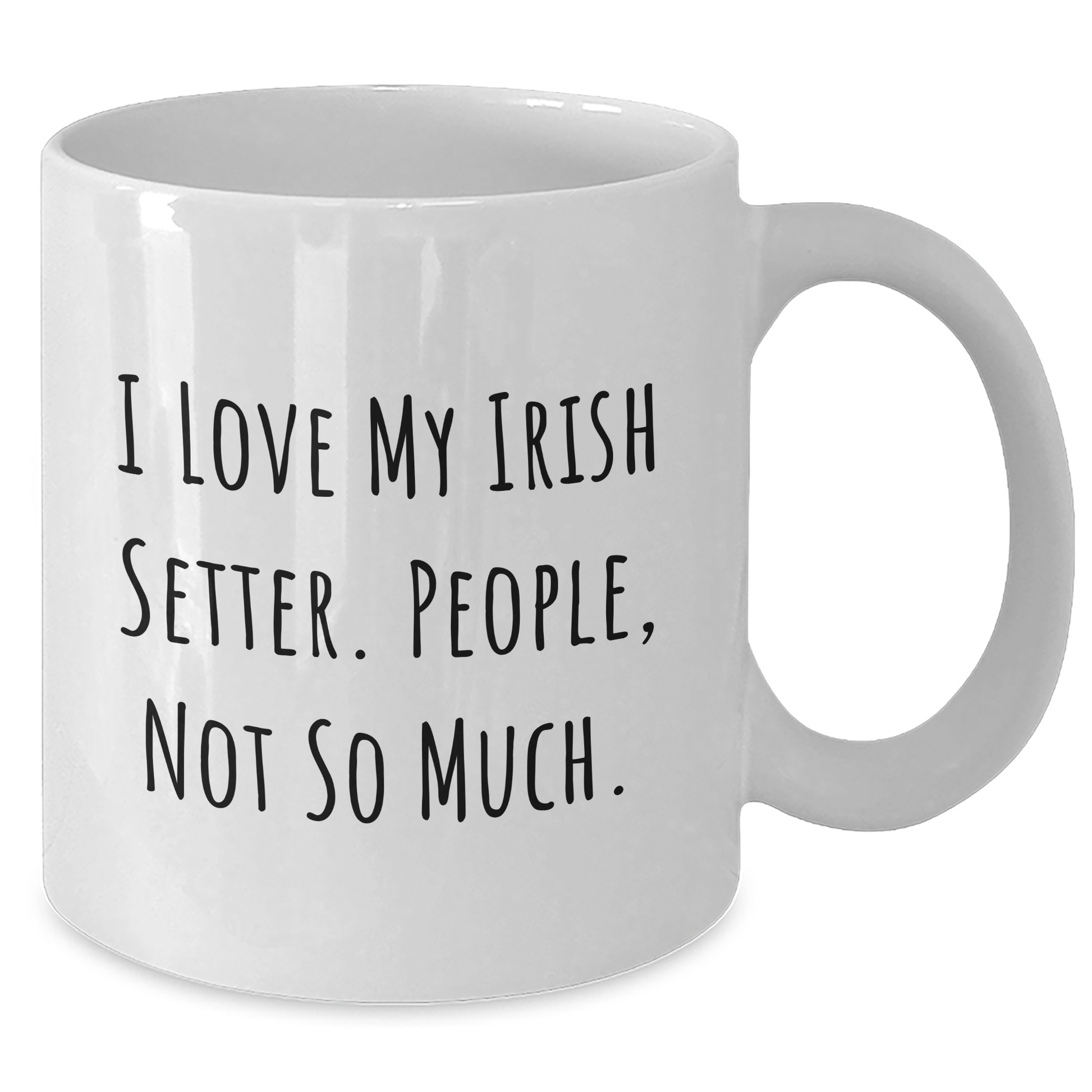 Irish Setter Dog Lovers Funny Gifts from Friends for Men, White Coffee Mug for Father's Day - Additional