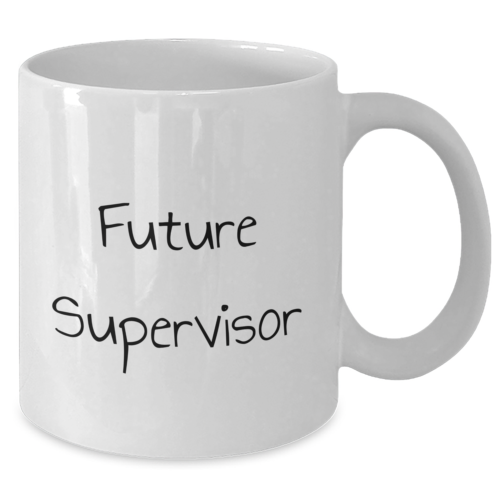 Funny Future Supervisor White Coffee Mug Gifts for Men from Family on Graduation Unique Gifts - Additional