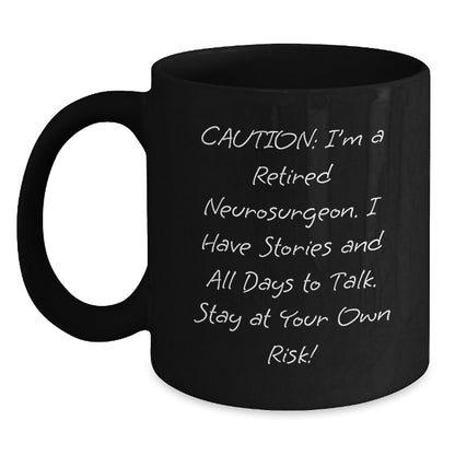 Funny Neurosurgeon Quotes Black Coffee Mugs Gifts from Friends to Neurosurgeon for Christmas Unique - Main