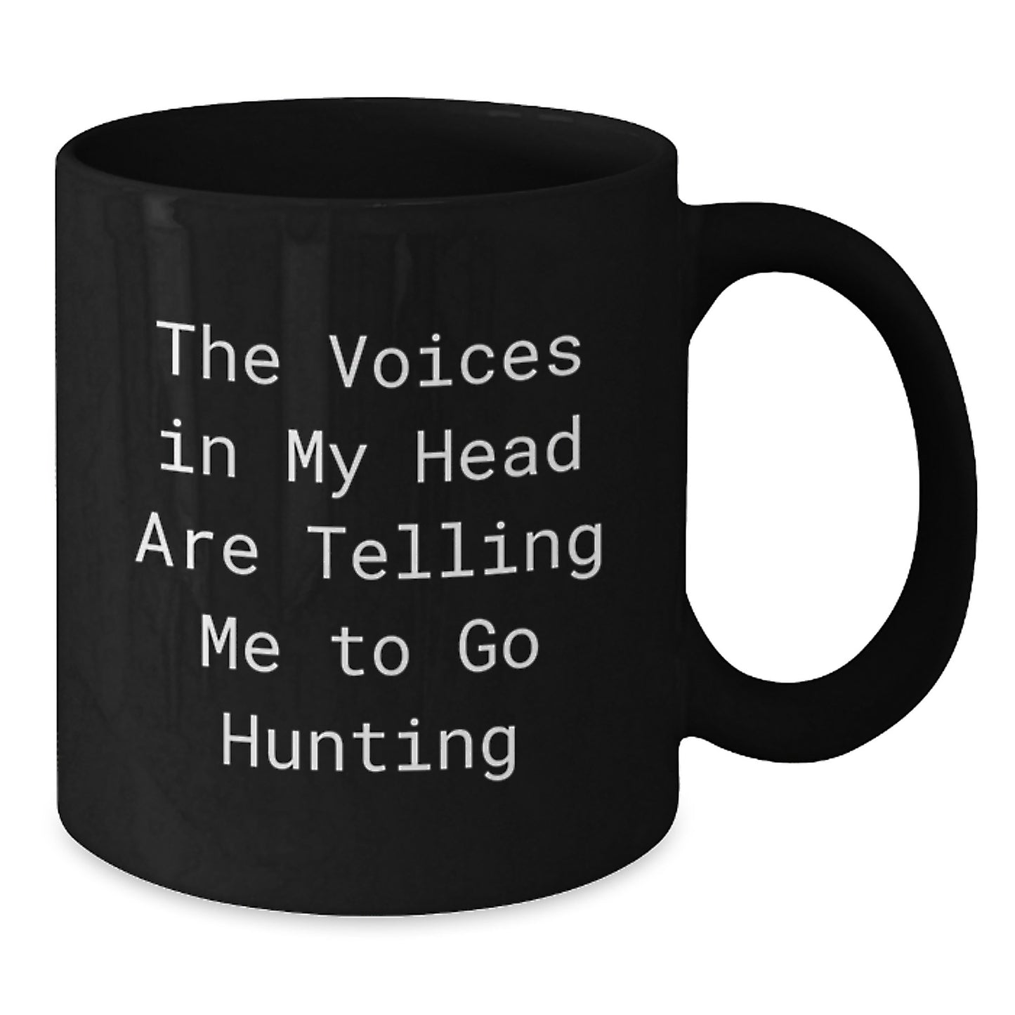 Funny Hunting Gifts for Men from Friends and Family - Inspirational Black Coffee Mug for Graduation - Additional