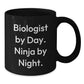 Biologist Gifts Funny Black Coffee Mug Birthday Unique Presents from Friends, Coworkers, Family to Biologists - Additional
