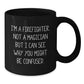 Firefighter Humor Gifts from Friends and Family for Graduation Unique Firefighter Black Coffee Mug, 'I'm A Firefighter. Not A Magician...' - Additional