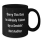 Funny Auditor Gifts, Sorry This Guy Is Already Taken by a Smokin' Hot Auditor Black Coffee Mug for Graduation, Gifts from Friends to Coworkers - Additional