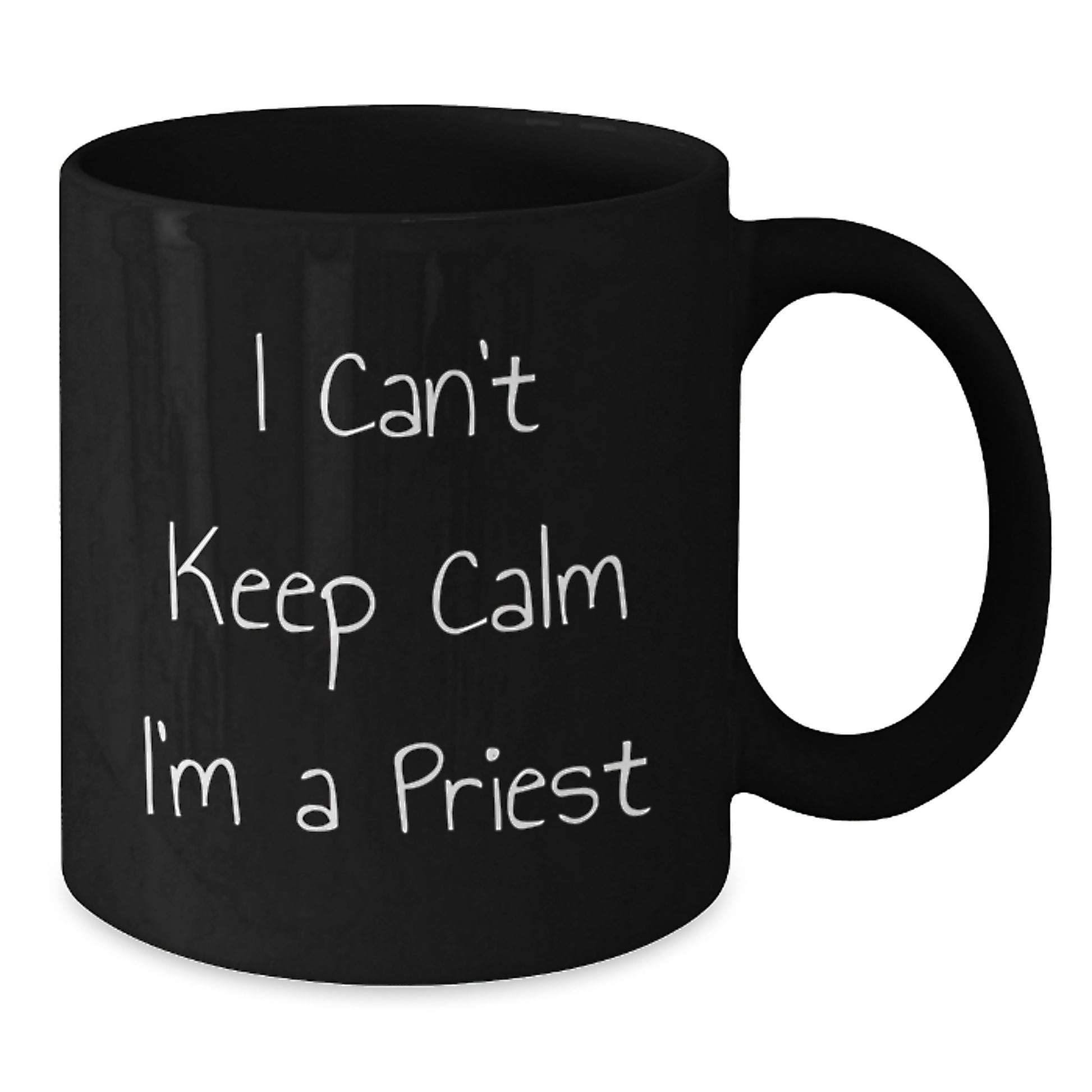 Funny Priest Gifts, Men, Christmas Unique Gifts, I'm A Priest Black Coffee Mug, Perfect - Additional