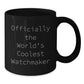 Funny Watchmaker Gifts, Unique Black Coffee Mugs for Men, Officially The World's Coolest Watchmaker Christmas Unique Gifts from Friends - Additional