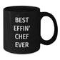 Funny Chef Gifts from Men to Best Effin' Chef Ever Lover, Unique Black Coffee Mugs for Christmas, Inspirational Kitchenware for Men, Women, Friends, Family - Additional
