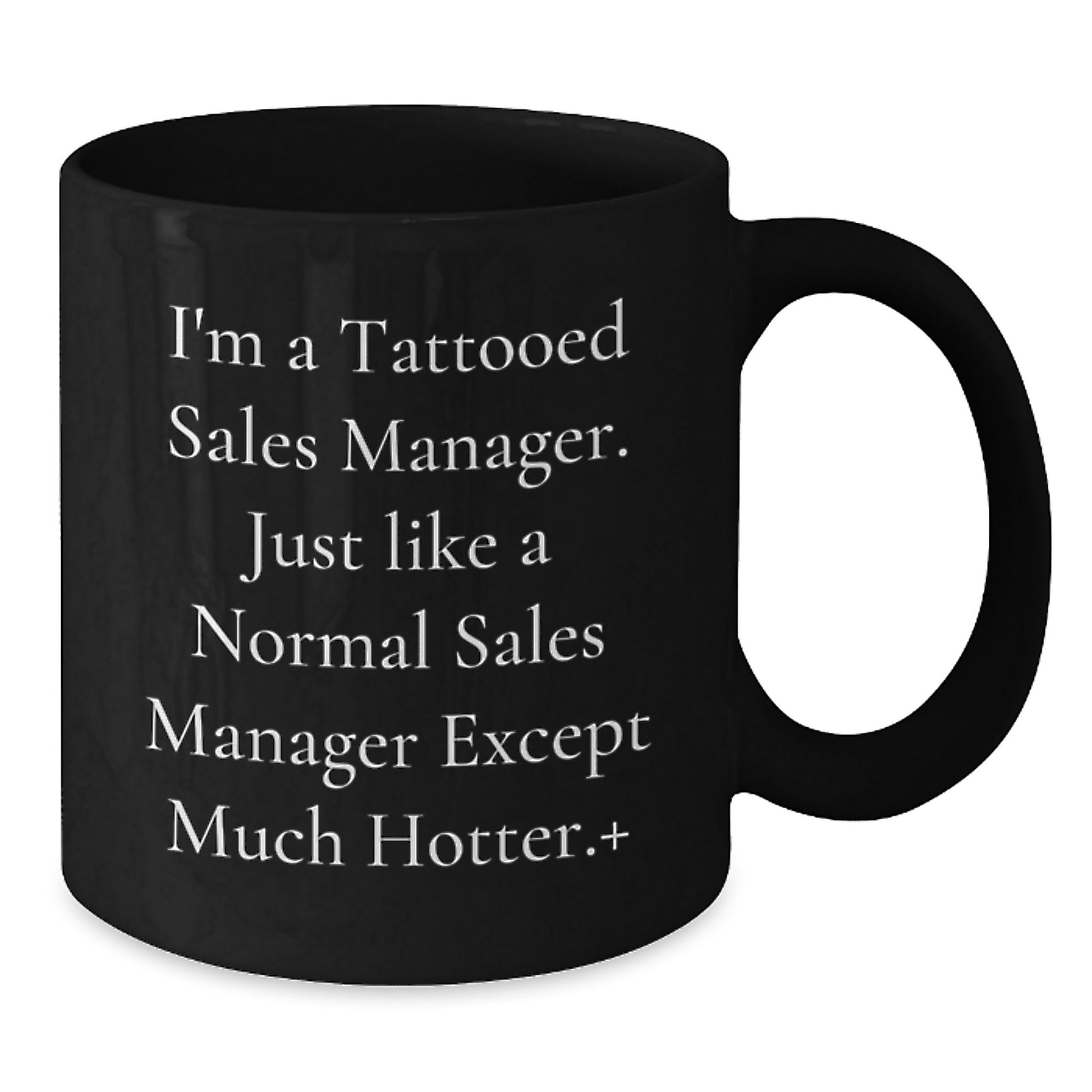 Funny Sales Manager Gifts for Men, Black Ceramic Coffee Mug, Perfect for Sales Team Christmas Unique Gifts from Friends - Additional