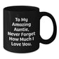 Funny Auntie Gifts - To My Amazing Auntie, Never Forget How Much I Love You. - Black Coffee Mug for Graduation from Family, 11oz or 15oz, Microwave and Dishwasher Safe - Additional