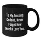 Goddad Gifts from Men to Their Amazing Fathers - Unique Black Coffee Mugs for Christmas - Additional