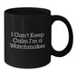Funny Watchmaker Gifts for Men from Friends, Black Coffee Mug with I Can't Keep Calm I'm A Watchmaker Quote, Unique Christmas Unique Gifts - Additional
