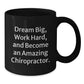 Chiropractor Gifts, Funny Quote, Black Coffee Mug, Gifts from Friends, Gifts for Chiropractor - Birthday Unique Present - Additional