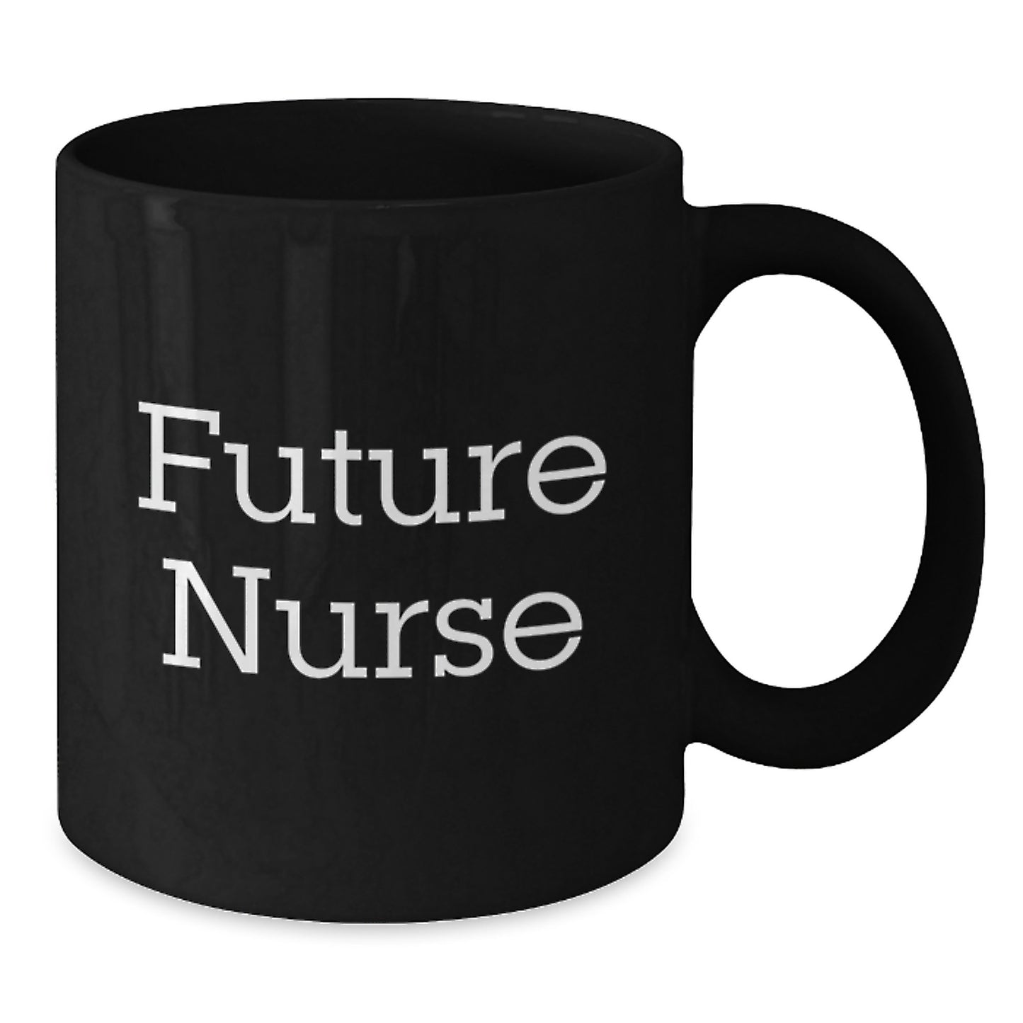 Funny Quote for Future Nurse, Christmas Unique Gifts from Men to Women Nurse Friends, Black Coffee Mug with Inspirational Words - Additional