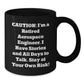Funny Aerospace Engineer Gifts - Caution: Retired Engineer at Your Own Risk! Gifts from Friends to Aerospace Engineer Men - Additional