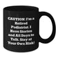 Funny Podiatrist Gifts from Friends and Family - Stay at Your Own Risk! Black Coffee Mug for Graduation - Additional