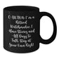 Watchmaker Christmas Unique Gifts from Men to Watchmaker Friends - Funny 'Caution: I'm A Retired Watchmaker' Black Coffee Mug - Additional