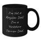 Funny 'I'm Not A Regular Dad. I'm A Yorkshire Terrier Dad.' Gifts for Men Yorkshire Terrier Dog Lover Black Coffee Mug Christmas Unique Presents - Additional