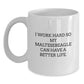 Funny Maltese Dog Lover Gifts from Friends, Inspirational Quote White Coffee Mug for Maltese Dog Owners, Birthday Unique Gifts for Maltese Dog Enthusiasts - Main