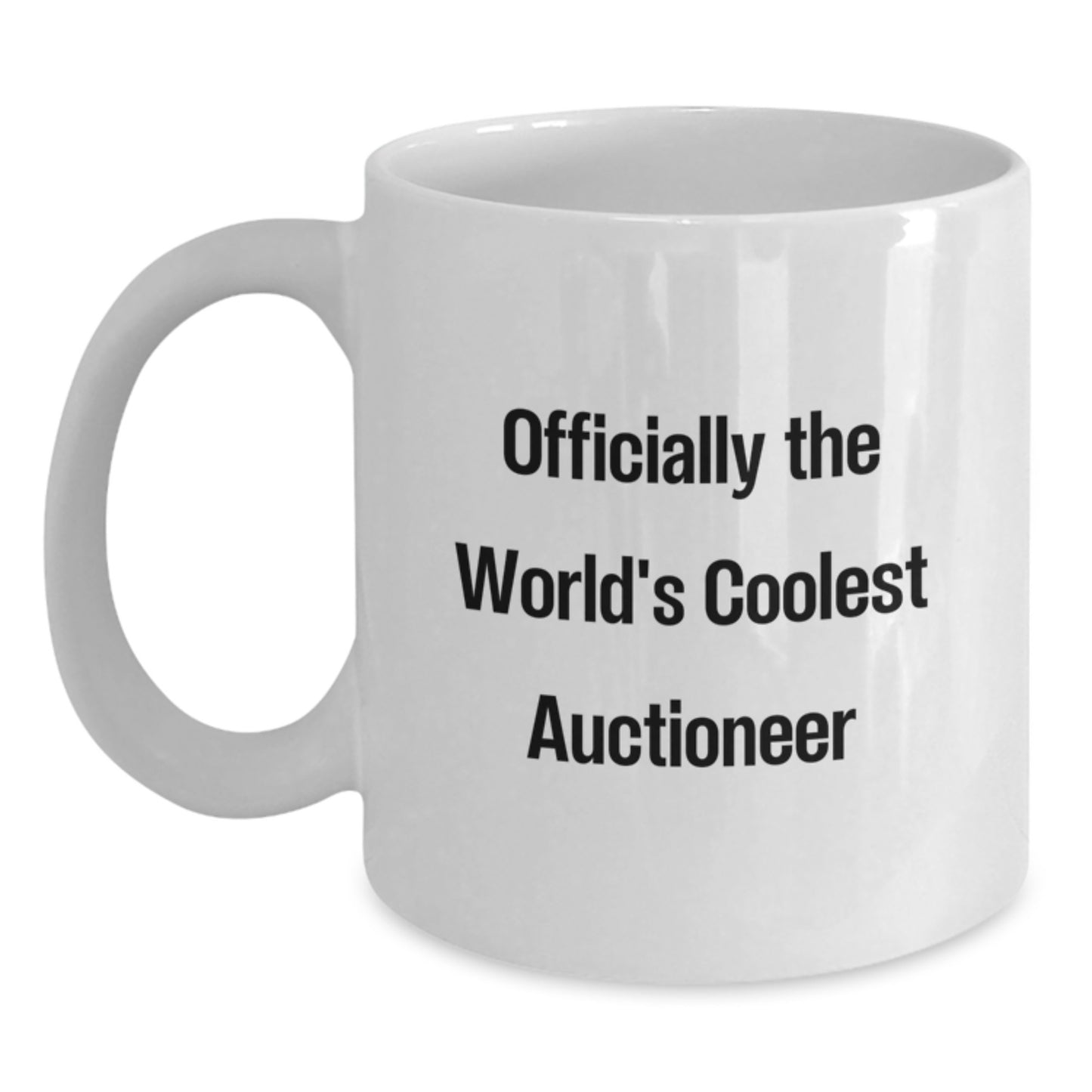 Funny Auctioneer White Coffee Mugs Gifts from Friends for Christmas - Main