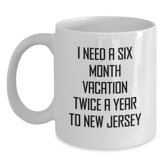 Unique New Jersey Gifts for Friends from Jersey Lovers, Funny Coffee Mug for Christmas, White 11oz or 15oz Ceramic Mug - Main