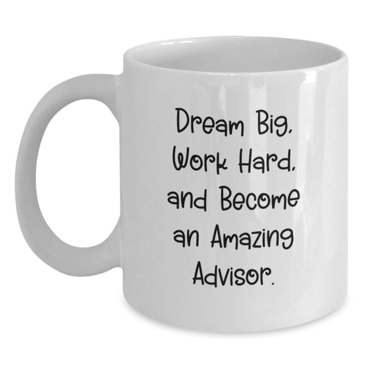 Funny Advisor Quotes Gifts from Men Women Friends Coworkers Family to Advisor Men Women Friends Coworkers Family White Coffee Mug for Christmas Morning - Main