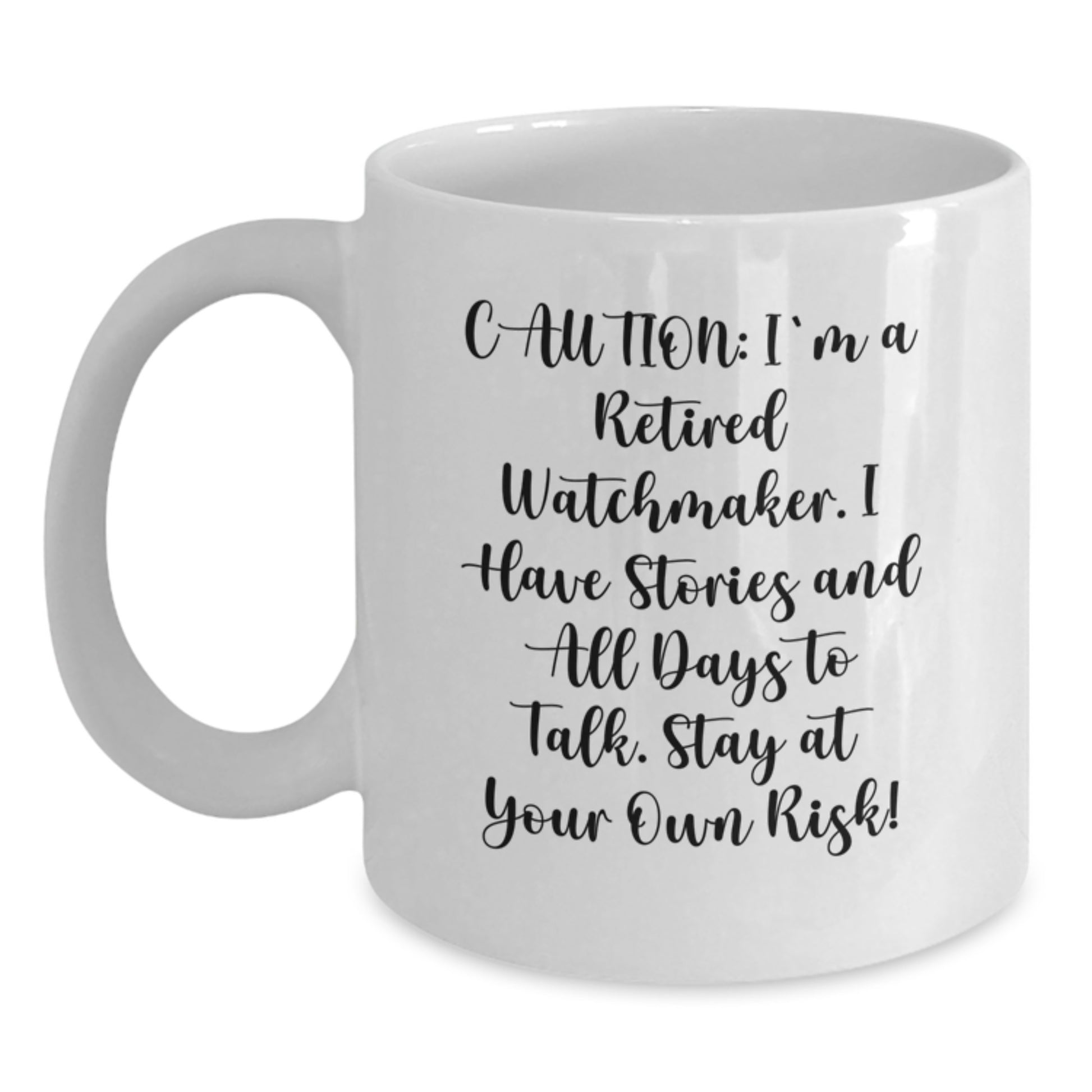 Funny Watchmaker Gifts from Men, Unique White Coffee Mugs for Watchmaker Friends, Christmas Unique Gifts for Men, Women, Watchmaker Lovers - Main