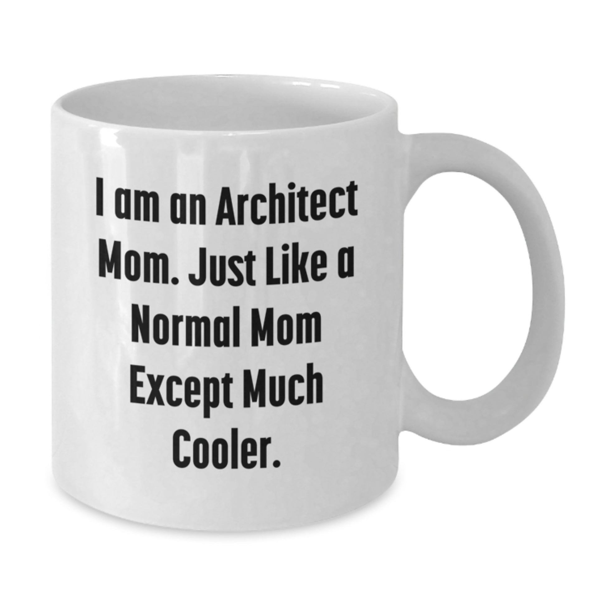Funny Architect Mom Gifts for Women Friends Christmas White Coffee Mug - 'I Am An Architect Mom' - Unique Office Mug - Additional