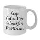 Funny Mortician Gifts from Friends, White Coffee Mug for Mortician, Keep Calm I'm almost A Mortician Christmas Unique Mugs - Additional