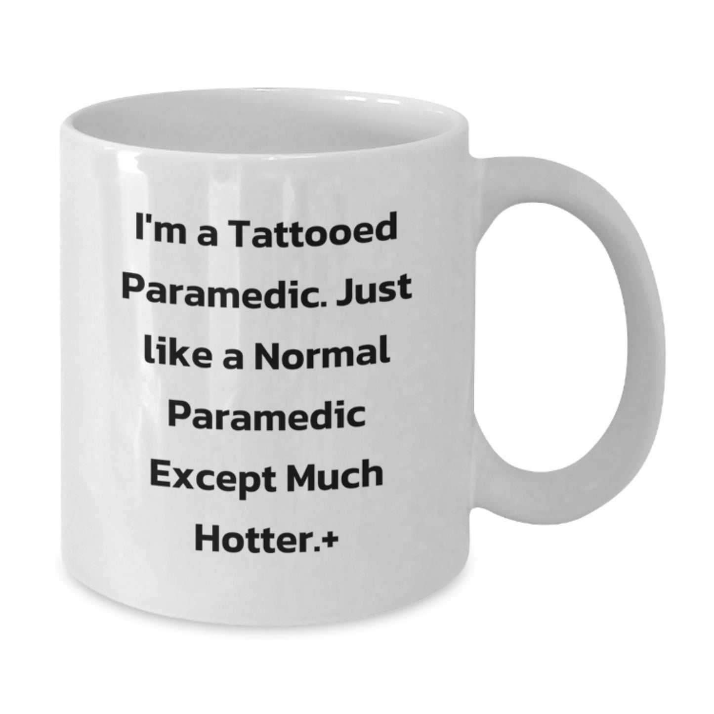 Funny Rescue Worker Gifts for Men from Friends, Unique Christmas Unique Gifts for Rescue Worker Enthusiasts, White Coffee Mug with I'm A Tattooed Rescue Worker Quote - Additional