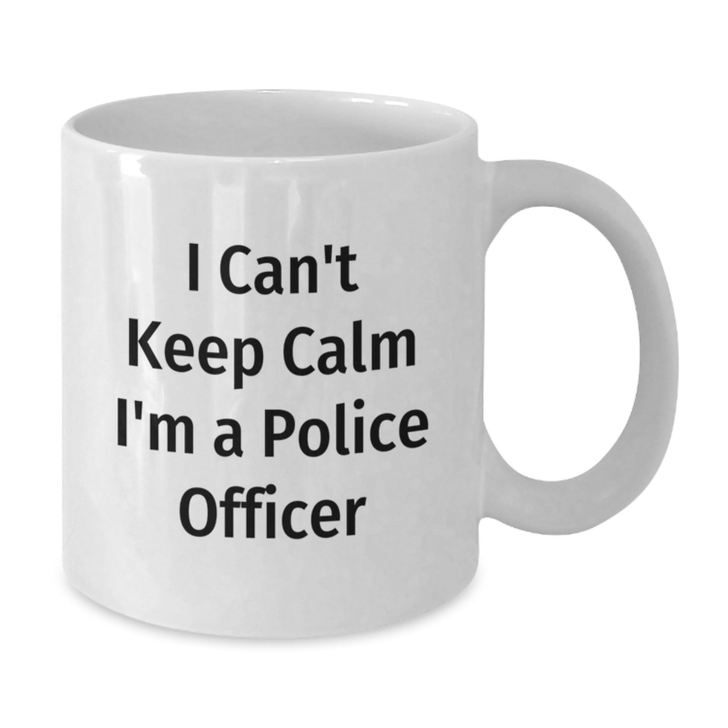 Funny Police Officer Gifts for Men, White Coffee Mug, 'I Can't Keep Calm I'm A Police Officer' Unique Christmas Unique Gifts from Family, Friends, Coworkers - Additional
