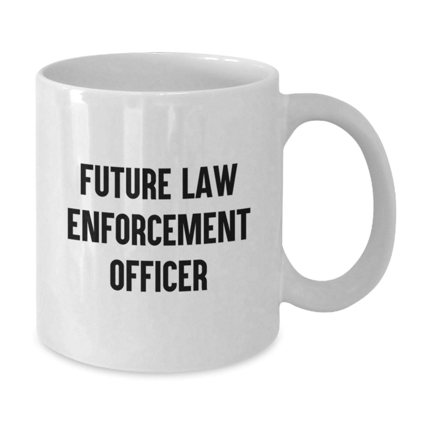 Funny Law Enforcement Officer Gifts for Men, White Coffee Mugs with Inspirational Quote, Christmas Unique Presents from Family or Friends - Additional