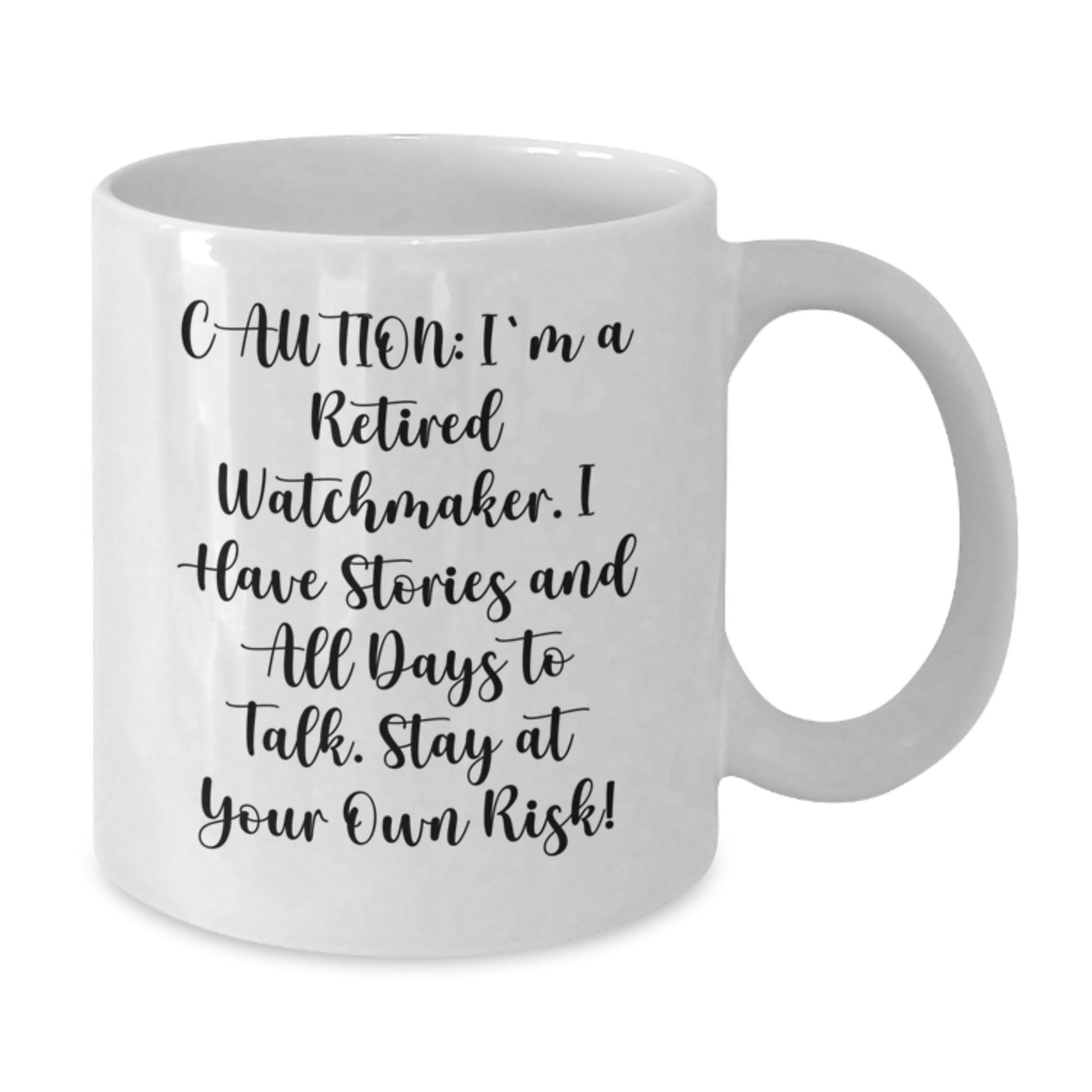Funny Watchmaker Gifts from Men, Unique White Coffee Mugs for Watchmaker Friends, Christmas Unique Gifts for Men, Women, Watchmaker Lovers - Additional