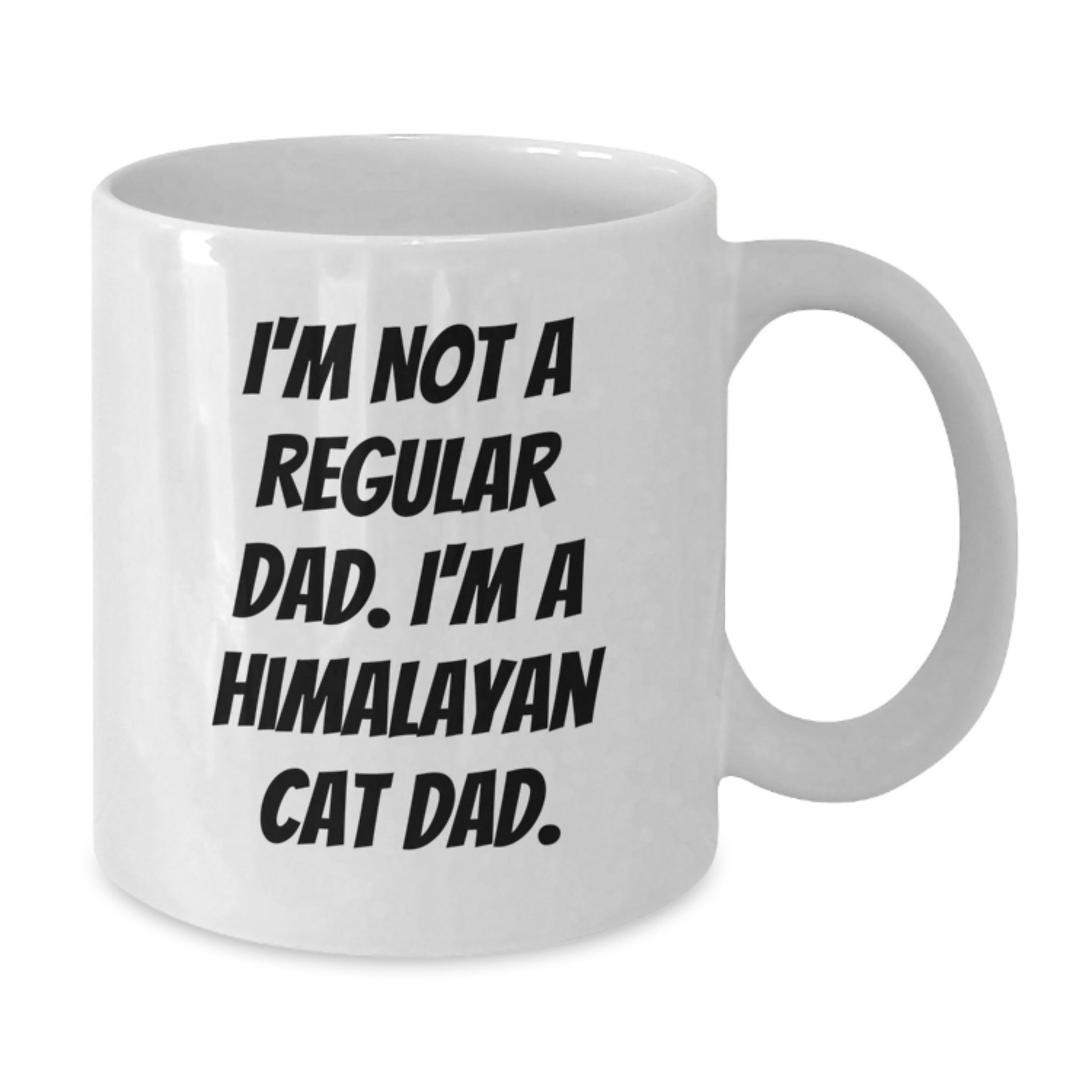Himalayan Cat Dad Gifts, Funny White Coffee Mug for Birthday, 'I'm Not A Regular Dad. I'm A Himalayan Cat Dad.' Gifts from Family, Friends, Coworkers - Additional