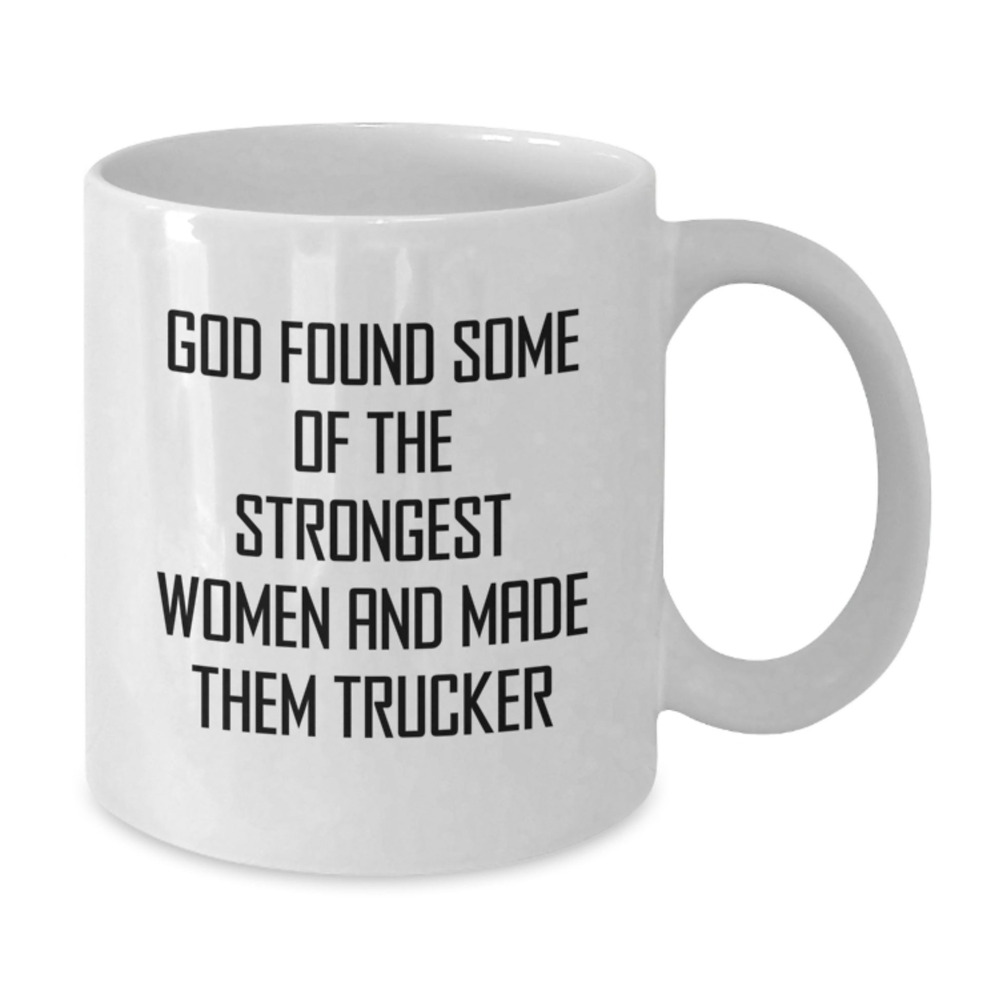 Trucker Christmas Unique Gifts from Friends, White Coffee Mug Inspirational Quote, Funny Mugs for Him - Additional