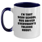 Funny School Bus Driver Gifts from Men to Men, Unique Christmas Unique Gifts for School Bus Driver, Two Tone Coffee Mug with I'm That Sexy School Bus Driver Everybody's Talking About. - Main