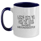 Funny Gifts for groundskeeper from Friends, Two Tone Coffee Mug with groundskeeper Quote, Black and White Christmas Unique Gifts - Main