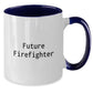 Future Firefighter Funny Two Tone Coffee Mug Gifts from Family and Friends for Christmas Unique Gifts - Additional