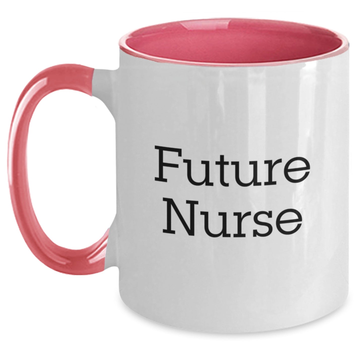 Funny Nurse Gifts from Men to Future Nurses, Christmas Unique Gifts for Nurse, Two Tone Coffee Mug with Inspirational Quote - Black and White, Red and White, Navy and White, Pink and White - Main