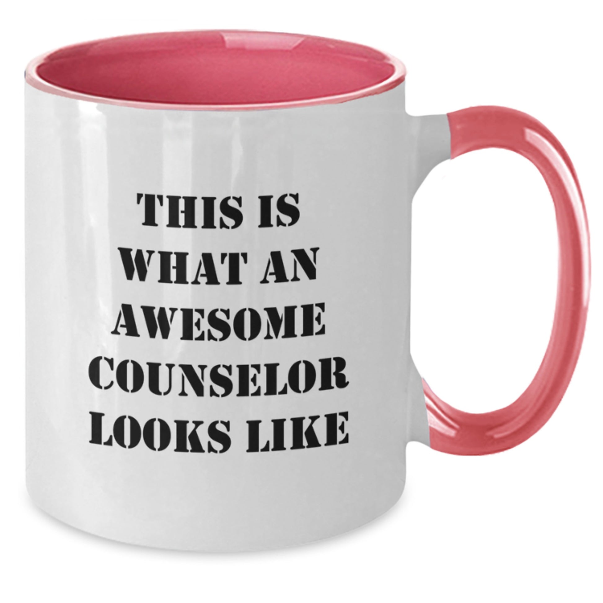 Funny Counselor Gifts from Friends - This Is What An Awesome Counselor Looks Like, Two Tone Coffee Mug for Counselors, Graduation Unique Gifts - Additional