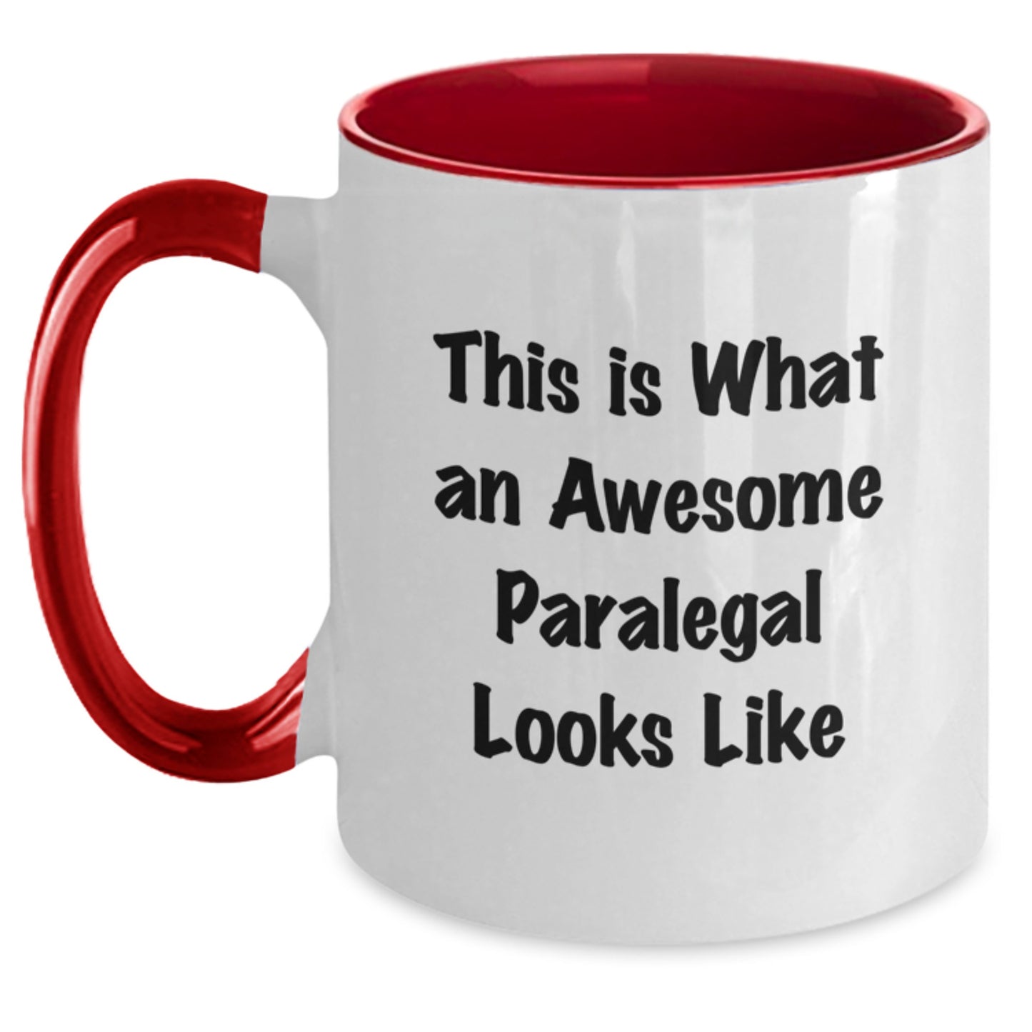 Paralegal Gifts for Women, Inspirational Two Tone Coffee Mug, 'This Is What An Awesome Paralegal Looks Like' Quote, Gifts from Women to Friends, Graduation Unique Gifts - Main