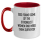 Funny Surveyor Quotes Gifts for Surveyor Women Friends from Women Surveyor Enthusiasts Two Tone Coffee Mug - Black and White, Red and White, Navy and White, Pink and White - Christmas Unique Gifts - Main