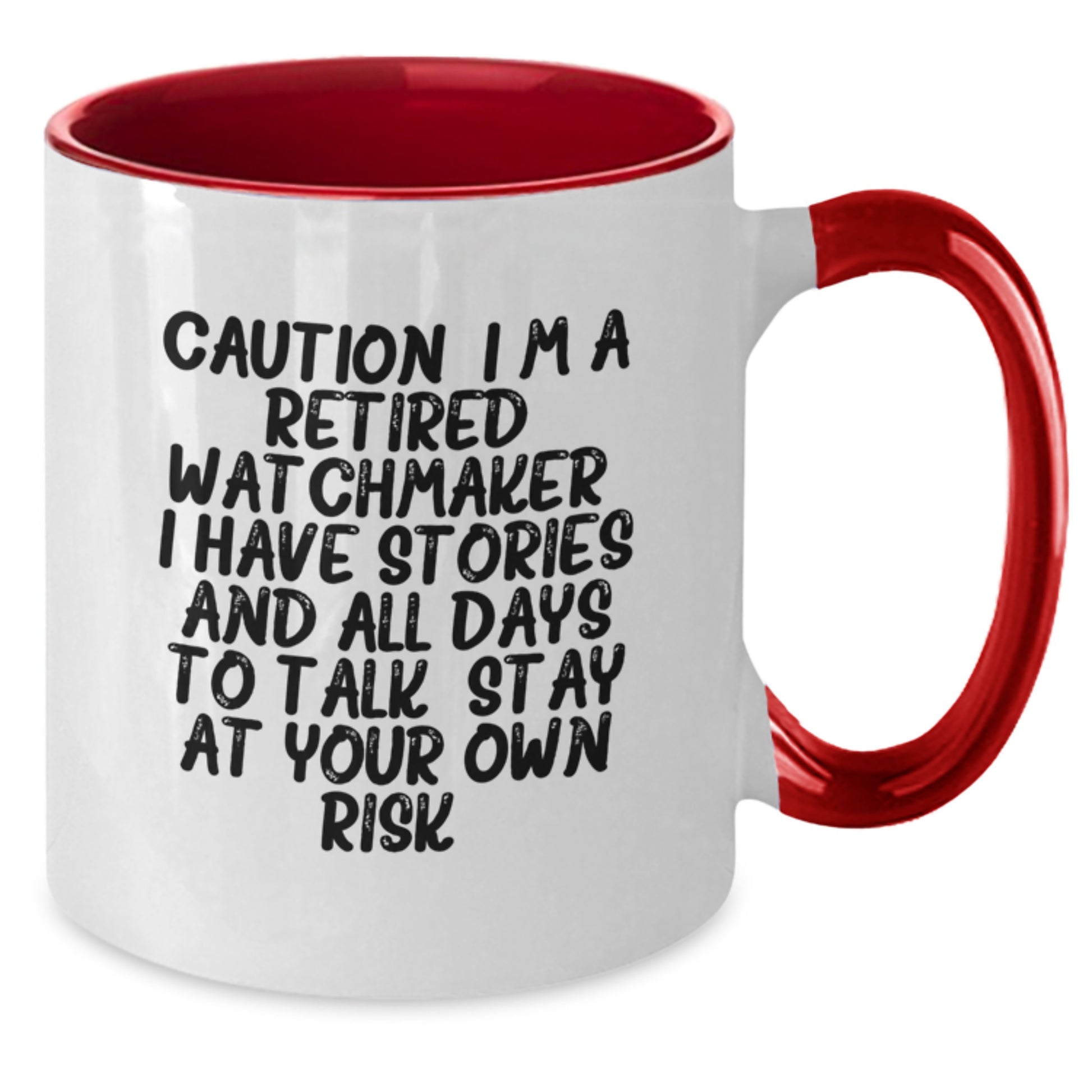 Watchmaker Humor Funny Two Tone Coffee Mug Gifts from Men for Friends and Family this Christmas - Additional