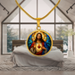 Sacred Heart of Jesus Necklace or Keychain, Catholic Necklace, Christian Jewelry, Religious Keepsake Gift
