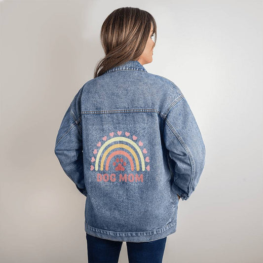 Custom Dog Mom Denim Jacket