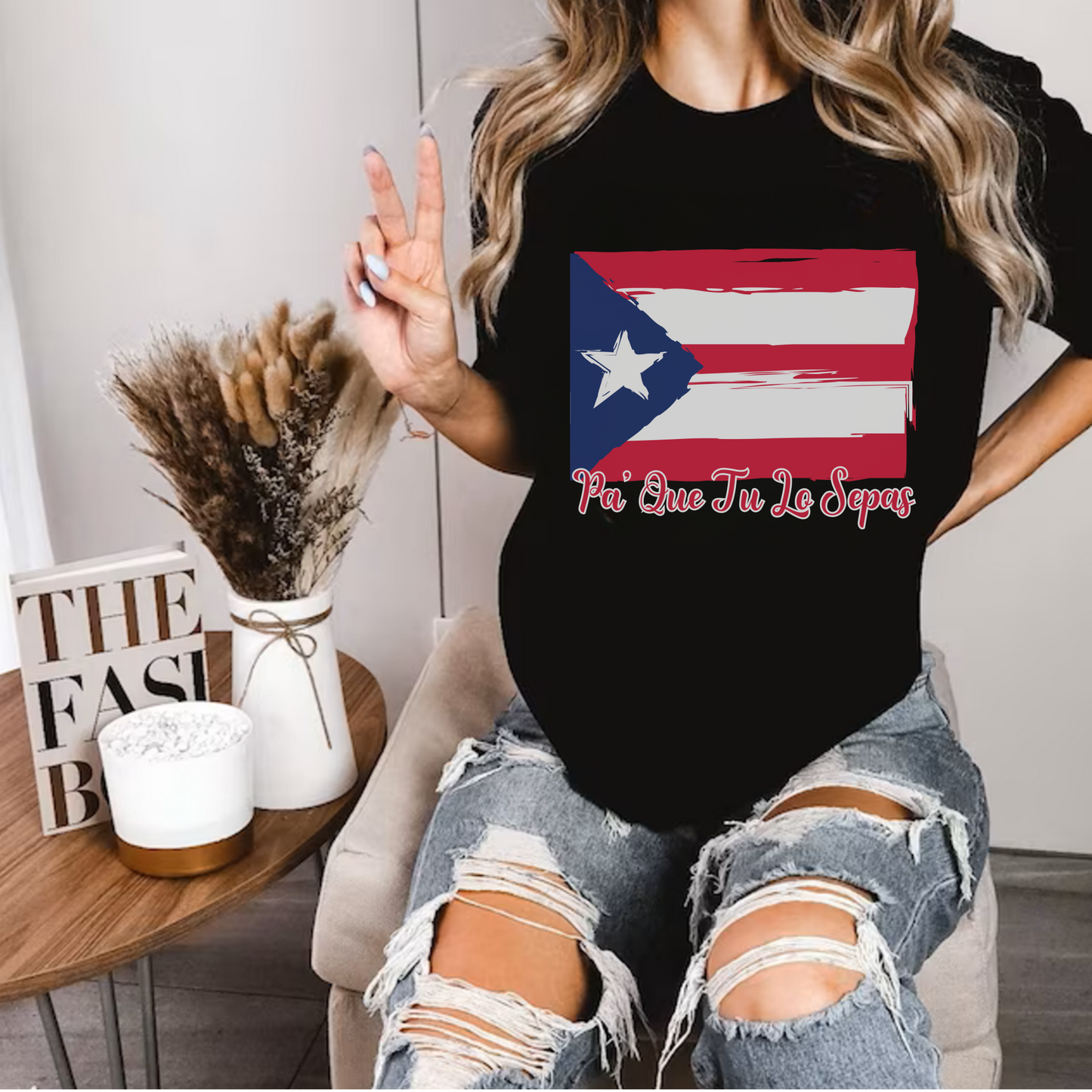 Pa Que Tu Lo Sepas Puerto Rico Flag Unisex Denim Jacket or Tshirt